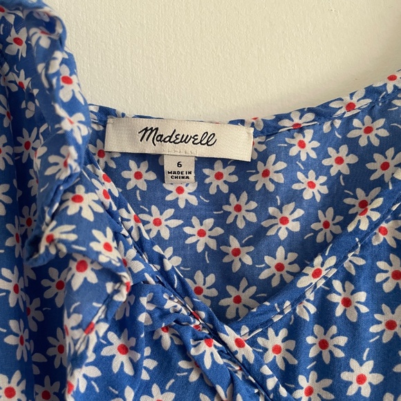 Madewell Ruffled Wrap Maxi Dress in Mini Daisy - Picture 3 of 6